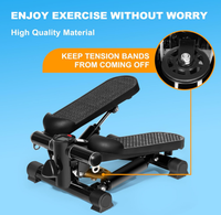 Steppers d'Escalier en Tête de Vente, Équipement d'Exercice à Domicile Réglable, Stepper Aérobique, Mini Stepper Fitness pour Exercice à la Maison