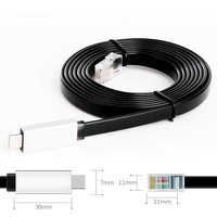 Câble de console USB C 6 pieds, câble de console de routeur USB Type C vers RJ45, puce FTDI
