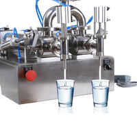 Machine de remplissage de pâte à double tête électrique semi-automatique, capacité de 2400 bouteilles/heure, personnalisable pour les petits lots