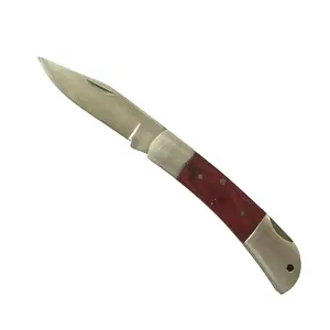 Складной нож с деревянной ручкой на заказ