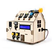 Kit de Hogar Inteligente DIY, Kit de Iniciación a la Automatización con Robot, Proyectos Programables, Casa de Madera, Kit de Aprendizaje para Arduino, Microbit y ESP32