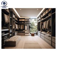 Ensemble de meubles de chambre à coucher en bois minimaliste de luxe moderne, organisateur de rangement modulaire, armoire à vêtements sur mesure