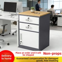 Armoire de classement mobile en acier à 3 tiroirs, antivol, avec serrure à code, design minimaliste pour usage de bureau