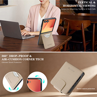 Étui portefeuille de luxe avec porte-cartes pour Samsung Galaxy Z Flip 8/7/6/5/4/3, en cuir PU