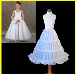 Vente en gros jupons blancs agitation sous-jupe de mariée crinolines fille <span class=keywords><strong>jupon</strong></span> bébé vêtements fille robe de bal robe de mariée - Product Image 3