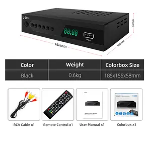 Yüksek kaliteli ATSC U003 TV alıcısı dijital TV kutu seti-top Box alıcı DVD dekoder