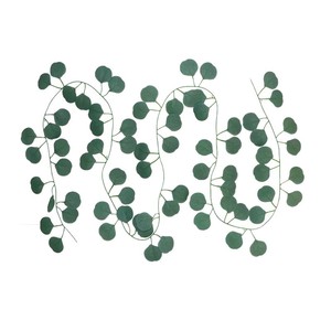 Guirlande de rotin d'eucalyptus artificielle de 2,1 mètres de long, décoration intérieure, fleurs, verdure de Pâques - Product Image 5