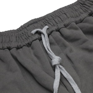 Pantalones Cortos Bermuda para Hombre, Color Sólido, con Cordón Ajustable, Diseño Desgarrado, Estilo Casual, 100% Algodón, Tela Transpirable, Cintura Media, con Bolsillos - Product Image 6
