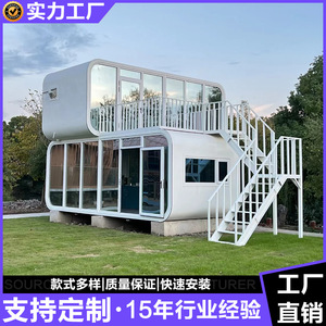 Casa Contenedor Modificada, Diseño Moderno Rectangular, Villa Contenedor con Decoración - Product Image 4
