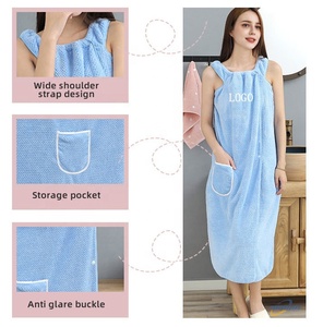 Asciugamano da bagno in cotone ad asciugatura rapida da donna indossabile per la doccia da palestra da spiaggia Spa per uso da ragazza ad asciugatura rapida <span class=keywords><strong>accappatoio</strong></span> e lavare indumenti - Product Image 6