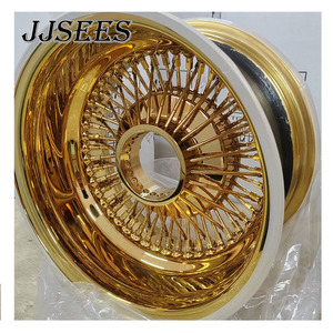 JJSEES Jantes <span class=keywords><strong>en</strong></span> fil d'<span class=keywords><strong>acier</strong></span> doré personnalisées les plus vendues <span class=keywords><strong>19</strong></span> 21 23 Jantes 26 <span class=keywords><strong>pouces</strong></span> 5x112 5x120 5x108 Roues pour Bmw M5 M6 F12 - Product Image 4