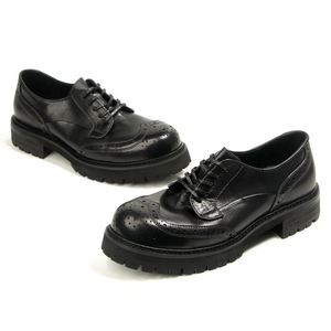 Zapatos de Vestir Casuales de Cuero para Hombre, Diseño de Lujo, Punta Cuadrada, Transpirables, Antideslizantes, con Cordones, para Oficina y Carrera Profesional - Product Image 2