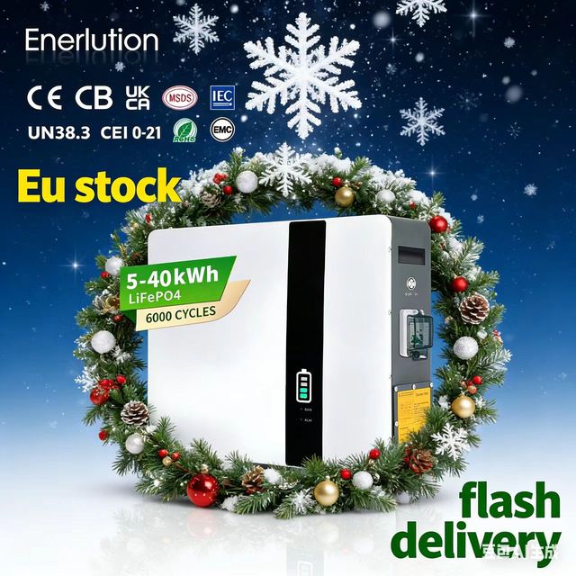 ENERLUTION LFPWall-5000 5kWh 48V 51.2V 100Ah 200Ah LiFePO4 Lithium Battery for Solar Home Energy Storage System with 6000 Cycles
