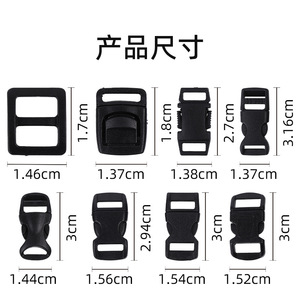Plastic <b>Adjustable</b> Buckle 1cm For Backpack Waist Bag Shoulder <b>Strap</b> Accessory Solid Color User Friendly Spring 2024 - Product Image 5