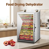 Bulkvoedseldroger Dehydrator Machine Digitale Timer 0-12 uur Voedseldroger voor thuis Gebruik voor vlees, jerky, groenten, fruit, kruiden