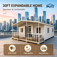 Conteneur modulaire préfabriqué personnalisable de 30 ou 40 pieds, facile à installer, mobile, à aile unique, extensible, pour salle de serveur informatique