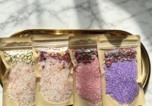 Fournisseur OEM de sel de bain de luxe végétalien biologique au magnésium cristallin et aux fleurs de lavande, marque privée - Product Image 2