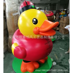 Escultura de Pato de Resina para Montar en el Suelo, Figura Hecha a Mano Resistente para Exteriores, Decoración de Cumpleaños - Product Image 5