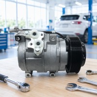 Compresseur de climatisation de voiture 447200-4713 12V R134a, compresseur de climatisation automatique pour Toyota Fortuner Hilux Innova 2006-2012, pièces détachées