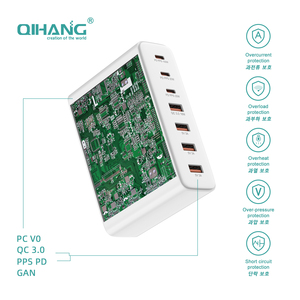 Stazione di Ricarica Toocki 140W GaN con 2 Porte PD 5V/3A USB, Caricatore da Scrivania Multifunzionale con Cavo e Spina UK US EU KR - Product Image 5