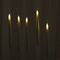 Bougies LED flottantes à succès, sans flamme, télécommandées, en forme de baguette magique, pour mariages, anniversaires, Halloween
