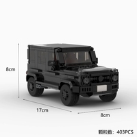 Jouet éducatif, ensemble de blocs de construction en plastique ABS, 50 pièces, petit modèle de voiture grise, mini voitures en briques, unisexe, à partir de 14 ans