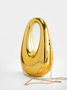 Neue Designer Geschenk Hochzeits feier Runde Ei Form Gold Silber niedlichen Clutch Abend Luxus Geldbörse Acryl Frauen Taschen Handtasche - Product Image 3