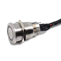 16mm 19mm 22mm 25mm 5 Warna Led Logam Sentuh Klakson Merkuri Senter Tertutup 4-Pin SMD Tombol Tekan Saklar Pemicu Tl-LDKD2 HZ-75