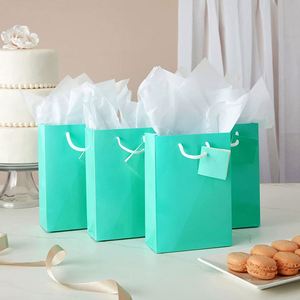 Small Party Gift Bag with Handle <b>Tissue</b> Paper for Christmas Birthday <b>Wedding</b> and Party Celebrations Thanksgiving Multi Paper Bag - Product Image 5