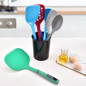 Nylon Cooking Spatula <b>Heat</b> Resistant Nonstick Rectangle Shape For Frying Pan Stir Fry Tamagoyaki Use - Product Image 5