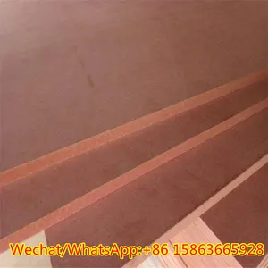 E2 E1 18mm Fire Retardant Fireproof Mdf Red Flame Retardant MDF Board