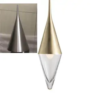Piezas de hoja de aleación de aluminio giratorias personalizadas OEM, escudos, cubierta de producto de cono de acabado reflectante de luz