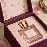 Scatola Rigida Personalizzata con Coperchio a Cerniera Stile Libro per Profumi, in Cartone Riciclabile