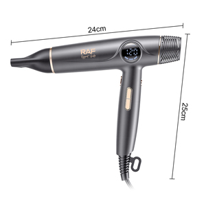 Secador de Pelo Profesional RAF de 1600W con Tecnología Iónica, 110000 RPM, Bajo Ruido, 3 Velocidades, 4 Ajustes de Calor, R.4600 RAF Professional 1600W H - Product Image 6