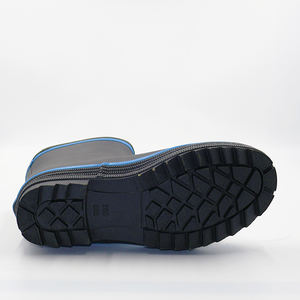 รองเท้าตกปลาสีดำรองเท้าบูทยางกันน้ำใส่ได้ทั้งชายและหญิงทนทานขนาดกลางลูกวัวตามสั่ง - Product Image 6