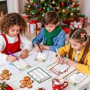 Juego de Cartas para Fiestas Navideñas, Juego de Preguntas sobre Navidad, Juego de Palabras Cruzadas Navideñas, <span class=keywords><strong>Pictionary</strong></span> - Product Image 5