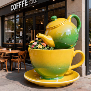 Esculturas de Resina y Fibra de Vidrio Pintadas a Mano, Impermeables, con Diseño de Comida <span class=keywords><strong>Gigante</strong></span>, para Decoración de Entradas de Tiendas - Product Image 3