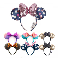 Juin Peter Pan souris oreille bandeau oreilles bandeau cheveux Sequin fée clochette Cosplay adulte/enfants accessoires cadeaux