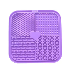 Silicone Dog Lick Mat for Anxiety Relief, Slow Feeding Pet Mat with Suction <b>Cups</b> BPA Free Dog Enrichment Toy OEM Wholesale - Product Image 5