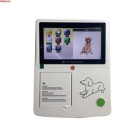 Uso veterinario Holter 7 plomo portátil veterinario Animal 3 canales Ecg Ekg electrocardiógrafo portátil máquina Digital