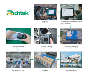 Richtek dc7.4v תצוגה דיגיטלית ניידת הוביל מדחס אוויר רכב מדחס חירום בנק לחץ גבוה abs צמיג מתנפחים 150psi max - Product Image 6