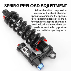 TANKE Mountain Bike Rear <strong>Shock</strong> Absorber 550LBS Suspension Spring Soft Tail <strong>Shock</strong> 190mm/210/230mm for AM/FR/DH/MTB Bicycle <strong>Shock</strong> - Product Image 3