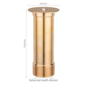 Boquilla de fuente de latón con forma de hongo ChenMei para jardín y <span class=keywords><strong>piscina</strong></span>, con conexión de rosca externa para rocallas y estanques de peces - Product Image 5