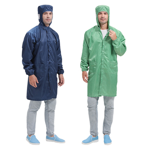 Bụi bằng chứng trùm đầu <span class=keywords><strong>smock</strong></span> phòng sạch quần áo trùm đầu chống tĩnh bảo hộ lao động phòng thí nghiệm <span class=keywords><strong>ESD</strong></span> - Product Image 4