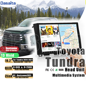 Dasaita Android Car Stereo Màn Hình Cảm Ứng Xe Đa Phương Tiện Máy Nghe Nhạc Qualcomm665 10 Inch 64G Đài Phát Thanh Xe Đơn Vị Đầu Cho Toyota Tundra 2021 - Product Image 1