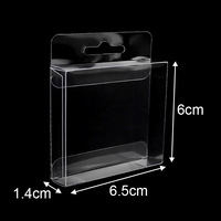 Boîte rectangulaire en PVC recyclable sur mesure, emballage transparent en plastique pour rouge à lèvres, poudre libre, fard à joues, crème pour les yeux, crème pour le visage, pain