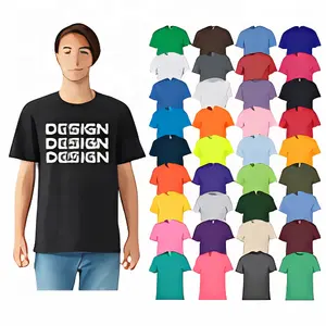 T-shirt 100% coton hommes OEMT-shirt personnalisé Impression bouffante de logo T-shirt graphique à manches courtes pour hommes