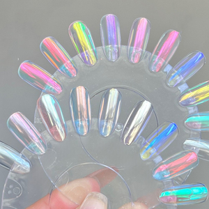 Poudre à ongles Moonlight haute transparence, effet aurore, pigment chrome miroir magique, poudre à frotter pour salon de manucure - Product Image 1