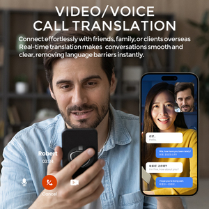 Dispositivo Traduttore Vocale AI, <span class=keywords><strong>Traduzione</strong></span> in Tempo Reale per 146 Lingue, Integrazione App per Videochiamate WhatsApp e Riunioni Transfrontaliere - Product Image 6