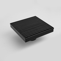 Grille de drain de sol carrée horizontale en acier inoxydable SUS304 de haute qualité, invisible, anti-odeur, pour salle de bain et douche d'hôtel